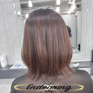 カラー Endearing 銀座/レイヤーカットのヘアスタイル