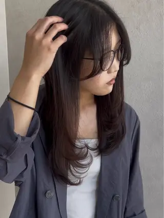 ロング 濱野 梨奈のヘアスタイル