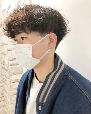 パーマ ヘアアレンジ メンズ ainico+所属・メンズ特化✂️栗原 侑也のヘアスタイル