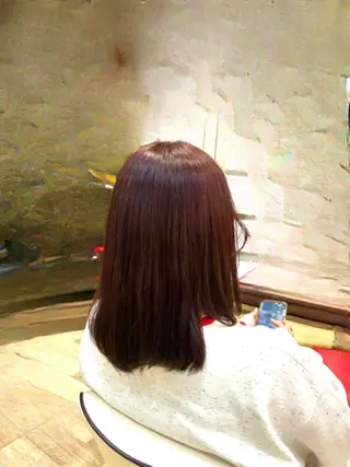 ミディアム カラー Kurumi リトル渋谷のヘアスタイル