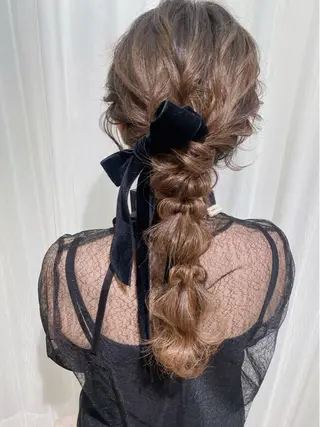 ロング ヘアアレンジ セットサロン      ラフテル所属・大阪/ヘアアレンジ /似合わせset💐のヘアスタイル