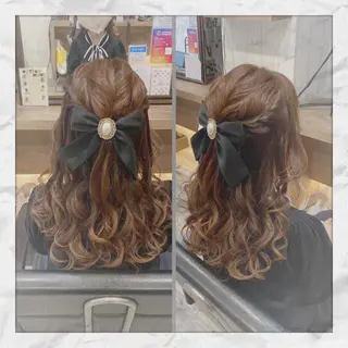 ロング ヘアアレンジ ヘアセット/着付け 𓇼 松本 夏美𓇼のヘアスタイル