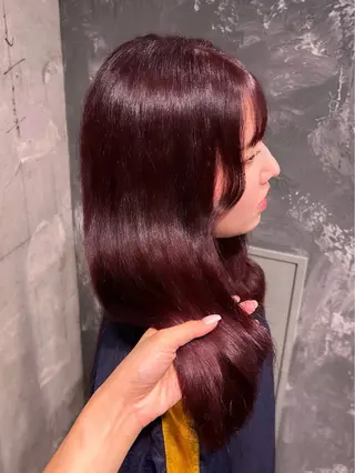 セミロング IS所属・横浜美容室/透明感 カラー/レイヤーのヘアスタイル