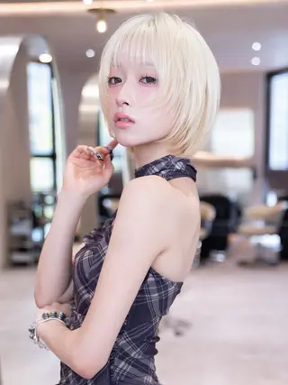 ミディアム 渋谷/レイヤーボブ・ 韓国ボブ特化/楓のヘアスタイル