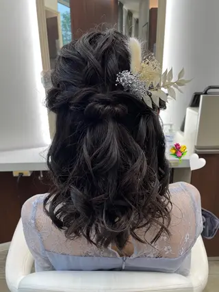 ミディアム ヘアアレンジ 豊田 智美のヘアスタイル