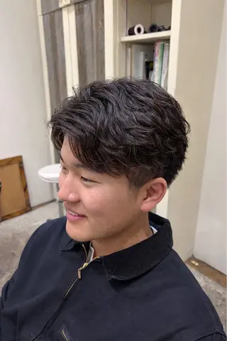 ショート カラー パーマ メンズ 森山 陽菜のヘアスタイル