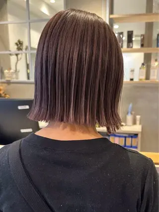 カラー YUME/ ブリーチ／ハイライトのヘアスタイル