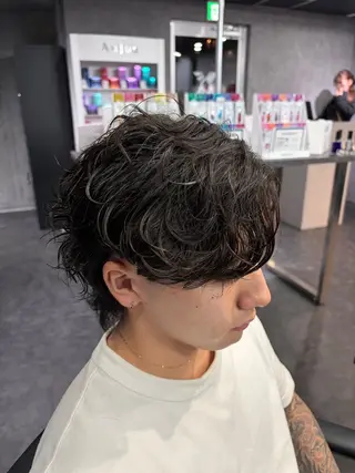 パーマ メンズ 深野 ちさとのヘアスタイル