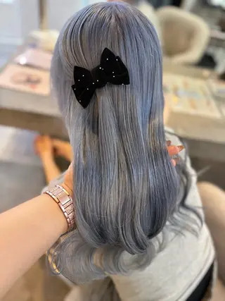 ミディアム 🦋ami/浦和 ブリーチ/韓国🦋のヘアスタイル