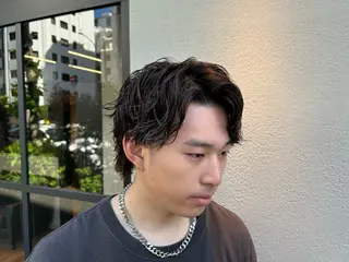 ミディアム パーマ 🔥メンズ専門🔥 塩拓巳のヘアスタイル