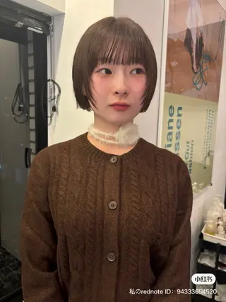 ショート カラー riria/ボブ /ブラウンカラー🎀のヘアスタイル