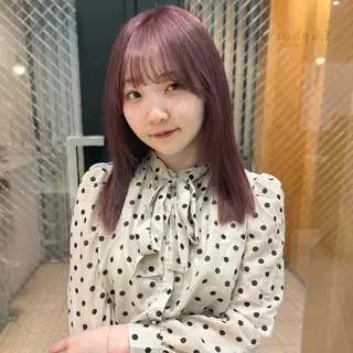 セミロング カラー MEI🎀つやカラー 🎀レイヤー🎀渋谷のヘアスタイル