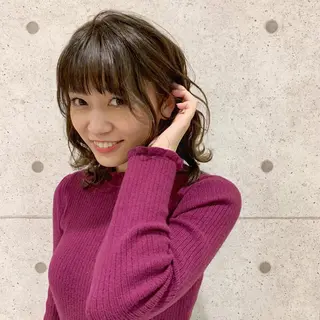 ミディアム エリア人気No.1 美容室Ash西船橋のヘアスタイル