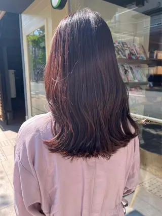 ミディアム カラー unpeu hair 西京極店所属・分木 叶愛のヘアスタイル