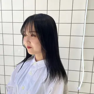 セミロング カラー パーマ ヘアアレンジ メンズ mona/ ストレートスタイル✨のヘアスタイル