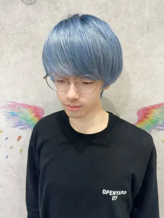 ショート カラー 韓国ヘアー🦄ྀི オタク美容師🌈山本のヘアスタイル