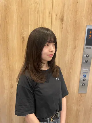 セミロング tsuki /天王寺 /カラー/ボブカットのヘアスタイル