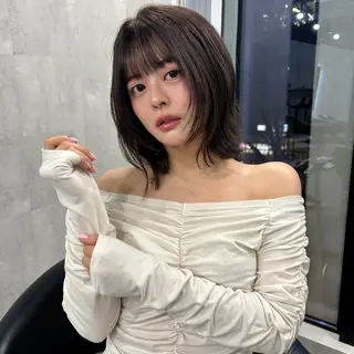 ミディアム LAVEL 代表 住吉　創のヘアスタイル