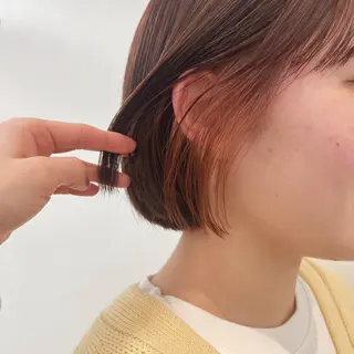 ショート SYUK高円寺所属・ベージュ/暖色カラー /ボブ/ミカのヘアスタイル