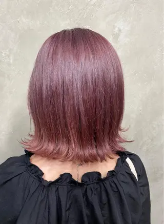 ミディアム カラー ハイトーンカラー 🦋yuri🦋のヘアスタイル