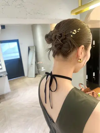 セミロング LOREN＋透明感 オリーブhirokoのヘアスタイル