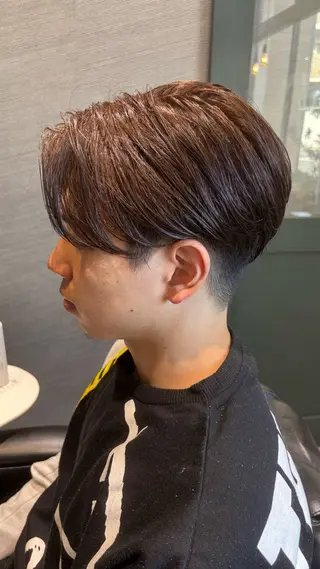 ショート カラー メンズ 鼎一真ハイトーン/ パーマ/何でも屋さんのヘアスタイル