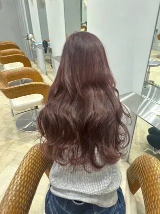 ロング カラー 菊池 諒平のヘアスタイル