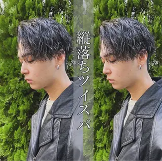 ショート カラー パーマ ヘアアレンジ メンズ 亀井隆汰/メンズ専門 パーマ特化美容師のヘアスタイル