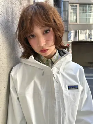 ミディアム レイヤー/ボブ/ パーマ/Riku🪐のヘアスタイル