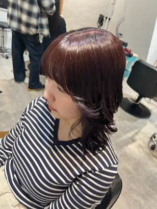 ミディアム カラー 新宿/髪質改善 艶カラー👶Renaのヘアスタイル