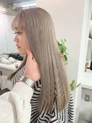 セミロング カラー sio.nail&eyebrow salon shimokitazawa2号店所属・nailist mana𖤐´-のネイルデザイン