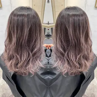 ミディアム カラー ヘアアレンジ BANK'S hair所属・💐ケラチン 髪質改善寺坂雄飛💐のヘアスタイル