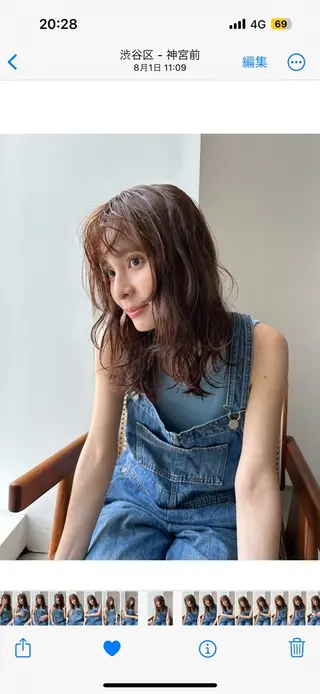 ミディアム カラー カラーモデル募集/ 💙安藤美海💙のヘアスタイル