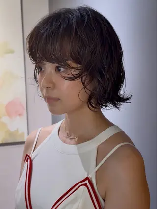 ミディアム メンズ 久部 菜々子のヘアスタイル