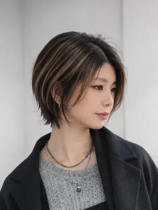ショート カラー hair salon suiw所属・ハイトーンショート 特化‬吉田義隆のヘアスタイル
