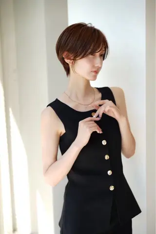 ショート カラー 加賀 千聖 /soigneのヘアスタイル