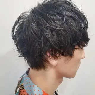 メンズ salowin渋谷kitaya park前所属・RIKA韓国ヘア/く びれヘア/上品カラーのヘアスタイル