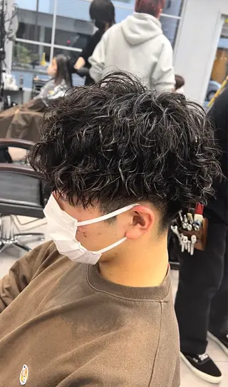 ショート パーマ メンズ 🦩パーマン🦩佐藤 航太のヘアスタイル