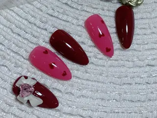 ネイル ネイルサロンAiri 長さ出し·シンプルのネイルデザイン