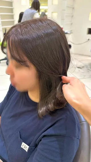 ミディアム カラー 🤍ハイライト/ レイヤー/銀座🤍のヘアスタイル