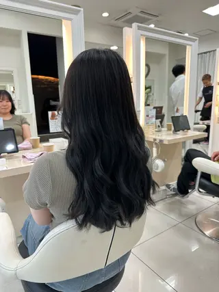 ロング 竹下 勝也のヘアスタイル