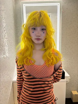 ロング カラー ヘアアレンジ カラー特化🎀/ 艶カラー🫧渋谷のヘアスタイル