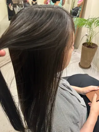 ロング カラー ゆ う あのヘアスタイル