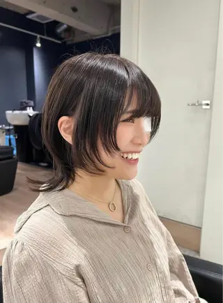 ミディアム 🐺立川のウルフ屋 さん🐺おかみ🐺のヘアスタイル