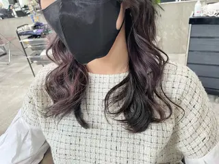セミロング Lavy kyoto所属・Lavy カラー&エクステのヘアスタイル