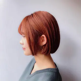 ミディアム カラー 🤍💕ブリーチカラ ーAyaka💕🤍のヘアスタイル