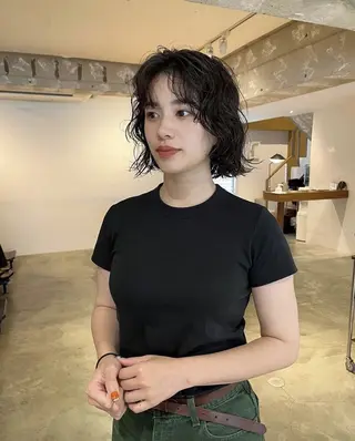 パーマ 松崎 遼大のヘアスタイル