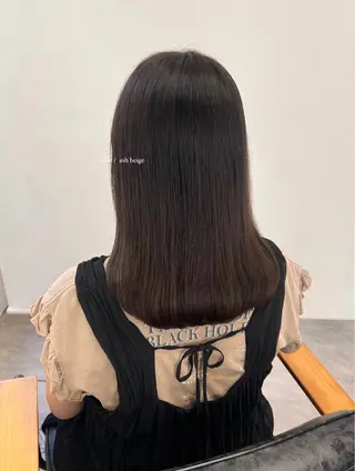 ミディアム カラー natsu/梅田 /透明感/艶髪のヘアスタイル