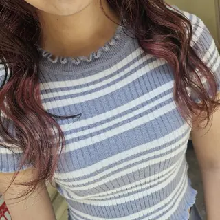 セミロング 🇰🇷透明感×ハイ トーン🌟tomoのヘアスタイル