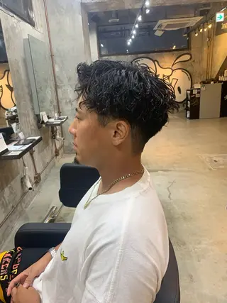 パーマ メンズ ⚡️メンズパーマ特化 mens支持◎/忠地のヘアスタイル